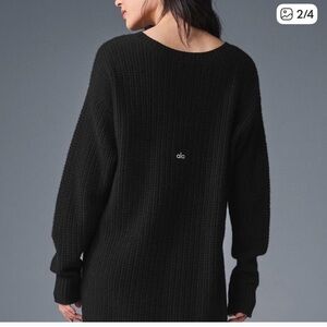 ALO Yoga Women's Black Sweater Dress cashmere XS. Brand NEW